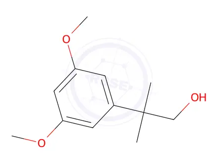 Chemical structure of Benzeneethanol, 3,5-dimethoxy-β,β-dimethyl-