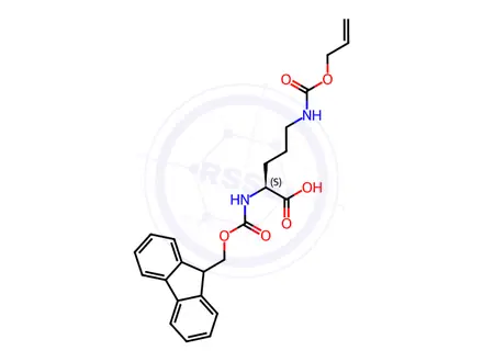 Chemical structure of Fmoc-Orn(Aloc)-OH