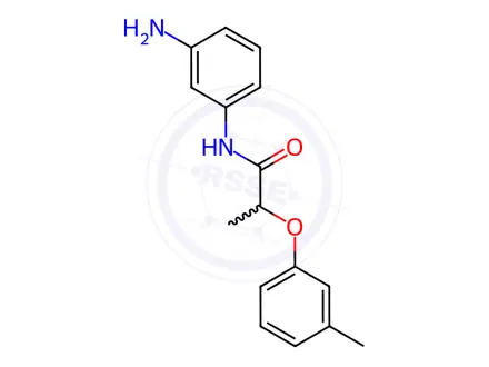 Chemical structure of N-(3-Aminophenyl)-2-(3-methylphenoxy)propanamide