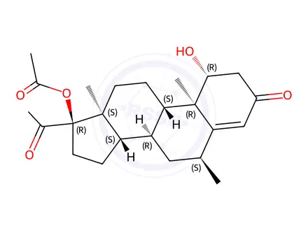 Chemical structure of Medroxyprogesterone Acetate Impurity 15