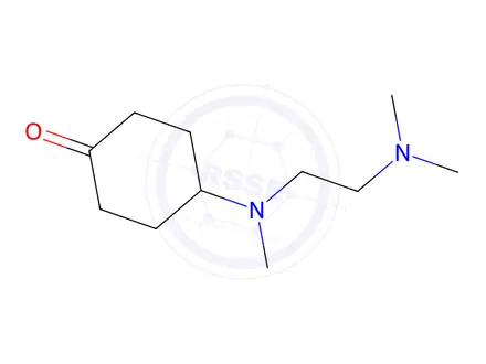 Chemical structure of 4-{[2-(dimethylamino)ethyl](methyl)amino}cyclohexan-1-one
