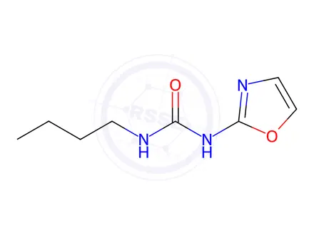 Chemical structure of N-Butyl-N'-(oxazol-2-yl)urea