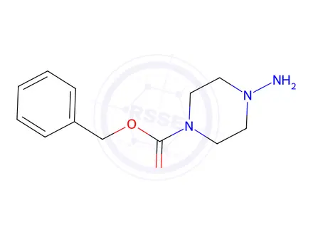Chemical structure of Benzyl 4-aminopiperazine-1-carboxylate