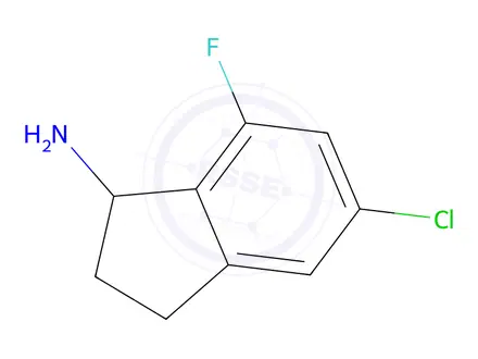 Chemical structure of 5-CHLORO-7-FLUORO-2,3-DIHYDRO-1H-INDEN-1-AMINE