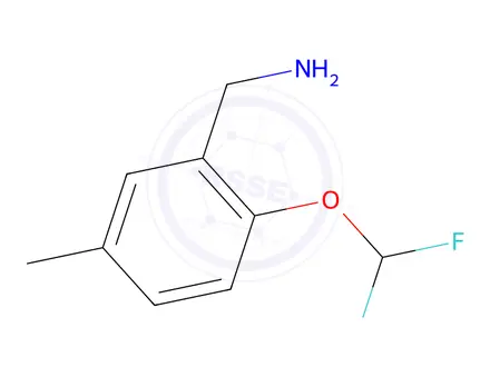 Chemical structure of [2-(difluoromethoxy)-5-methylphenyl]methanamine