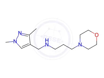 Chemical structure of (1,3-dimethyl-1H-pyrazol-4-yl)methyl](3-morpholin-4-ylpropyl)amine