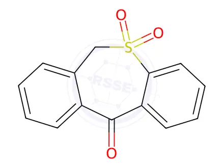 Chemical structure of dibenzo[b,e]thiepin-11(6H)-one 5,5-dioxide
