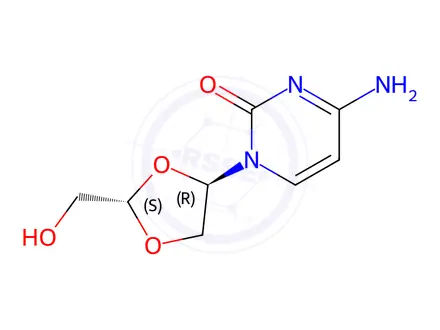 Chemical structure of 4-Amino-1-((2S,4R)-2-(hydroxymethyl)-1,3-dioxolan-4-yl)pyrimidin-2(1H)-one