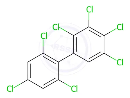 Chemical structure of 2,2',3,4,4',5,6'-Heptachlorobiphenyl