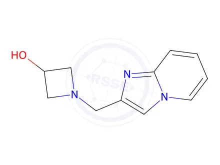Chemical structure of 1-({Imidazo[1,2-a]pyridin-2-yl}methyl)azetidin-3-ol