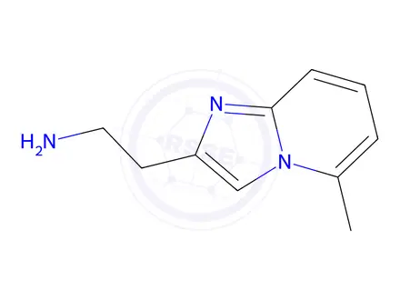 Chemical structure of 2-{5-methylimidazo[1,2-a]pyridin-2-yl}ethan-1-amine
