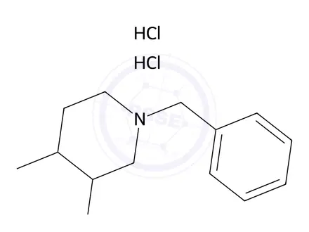 Chemical structure of 1-Benzyl-4-methylpiperidin-3-amine Dihydrochloride, Mixture of diastereomers