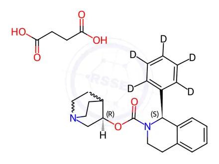 Chemical structure of Solifenacin-d5