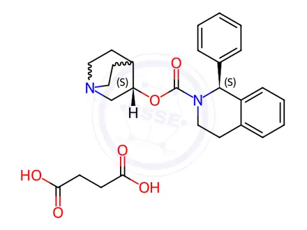 Chemical structure of Solifenacin EP Impurity H Succinate