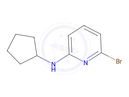 Chemical structure of 6-bromo-n-cyclopentylpyridin-2-amine