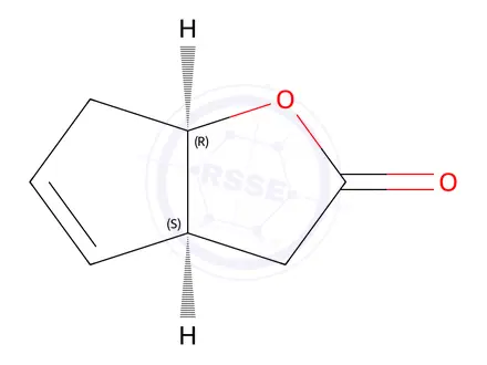 Chemical structure of (3aS,6aR)-3,3a,6,6a-Tetrahydro-2H-cyclopenta[b]furan-2-one