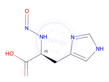 Chemical structure of N-nitroso Histidine