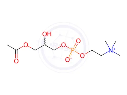 Chemical structure of L-α-lysophosphatidylcholine (Egg,Mixture of isomers)