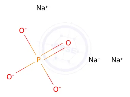 Chemical structure of Trisodium orthophosphate