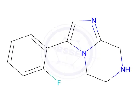 Chemical structure of 3-(2-Fluorophenyl)-5,6,7,8-tetrahydroimidazo[1,2-a]pyrazine