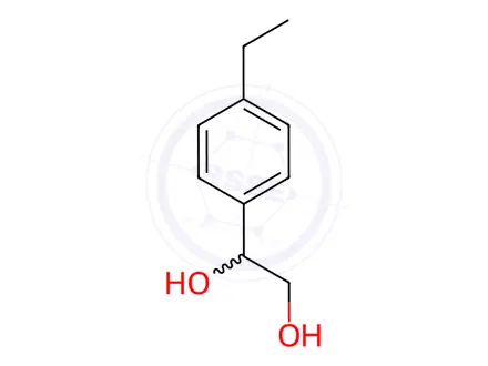 Chemical structure of 1,2-Ethanediol, 1-(4-ethylphenyl)-