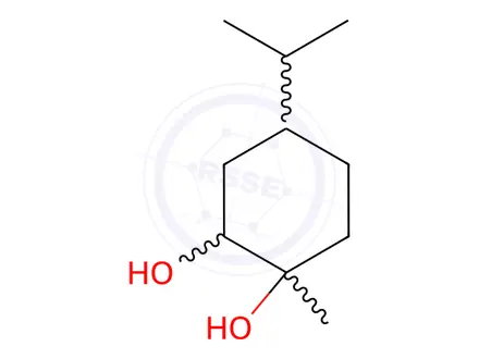 Chemical structure of p-Menthane-1,2-diol