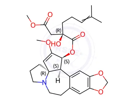 Chemical structure of Homoharringtonine Impurity 4