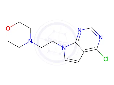 Chemical structure of 4-Chloro-7-(2-morpholinoethyl)-7H-pyrrolo[2,3-d]pyrimidine
