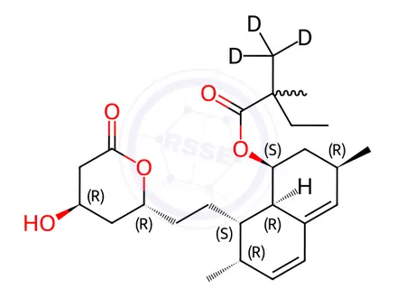 Chemical structure of Simvastatin D3