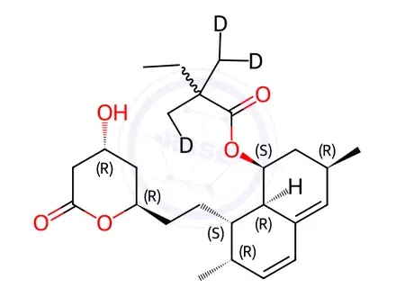 Chemical structure of Simvastatin D6