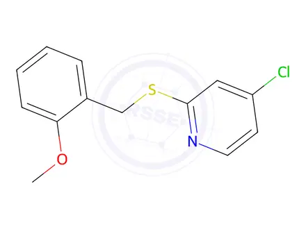 Chemical structure of 4-Chloro-2-((2-methoxybenzyl)thio)pyridine