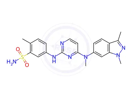 Chemical structure of Pazopanib 1,3-Dimethyl Isomer
