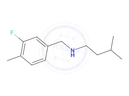 Chemical structure of n-(3-Fluoro-4-methylbenzyl)-3-methylbutan-1-amine