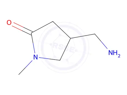 Chemical structure of 4-(aminomethyl)-1-methyl-pyrrolidin-2-one