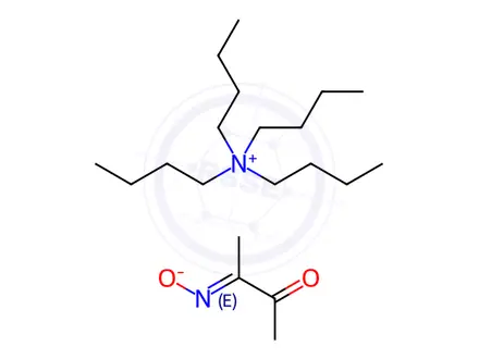Chemical structure of (3Z)-3-oxidoiminobutan-2-one, tetrabutylazanium