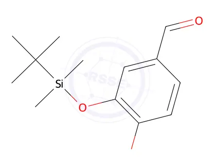 Chemical structure of 3-tert-Butyldimethylsiloxy-4-methoxybenzaldehyde