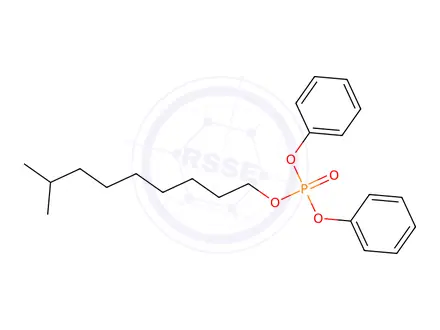 Chemical structure of Diphenyl 8-Methyl-1-nonanol Phosphate