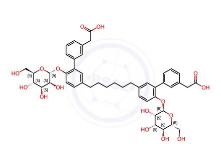 Chemical structure of Bimosiamose