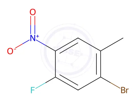 Chemical structure of 2-Bromo-4-fluoro-5-nitrotoluene