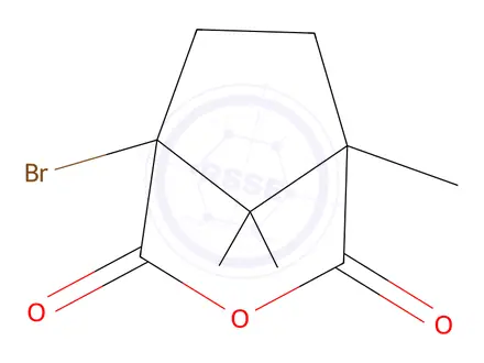 Chemical structure of 1-BROMO-5,8,8-TRIMETHYL-3-OXABICYCLO[3.2.1]OCTANE-2,4-DIONE