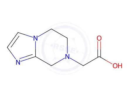 Chemical structure of 2-{5H,6H,7H,8H-IMIDAZO[1,2-A]PYRAZIN-7-YL}ACETIC ACID DIHYDROCHLORIDE