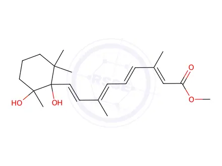 Chemical structure of 5,6-Dihydro-5,6-dihydroxyretinoic Acid Methyl Ester