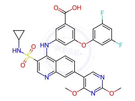 Chemical structure of GSK 2837808A