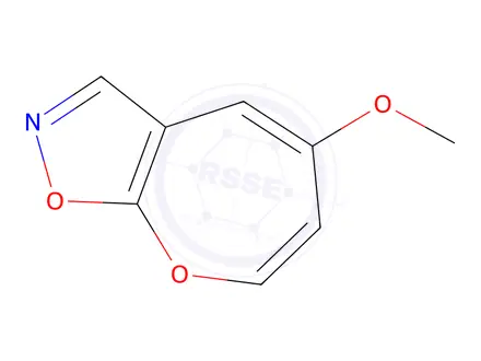 Chemical structure of Oxepino[3,2-d]isoxazole, 5-methoxy-(9CI)
