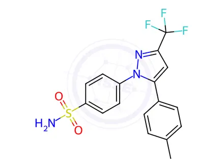 Chemical structure of Celecoxib