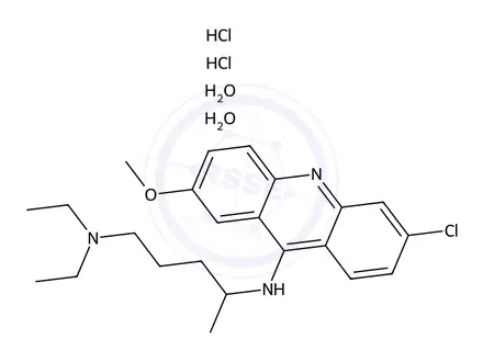 Chemical structure of Quinacrine 2HCl 2H2O