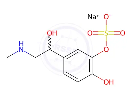 Chemical structure of Epinephrine Impurity 1 Sodium Salt