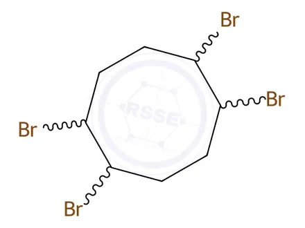 Chemical structure of 1,2,5,6-Tetrabromocyclooctane