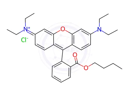 Chemical structure of BUTYL RHODAMINE B
