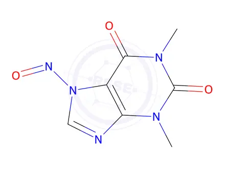 Chemical structure of N7-Nitroso Theophylline